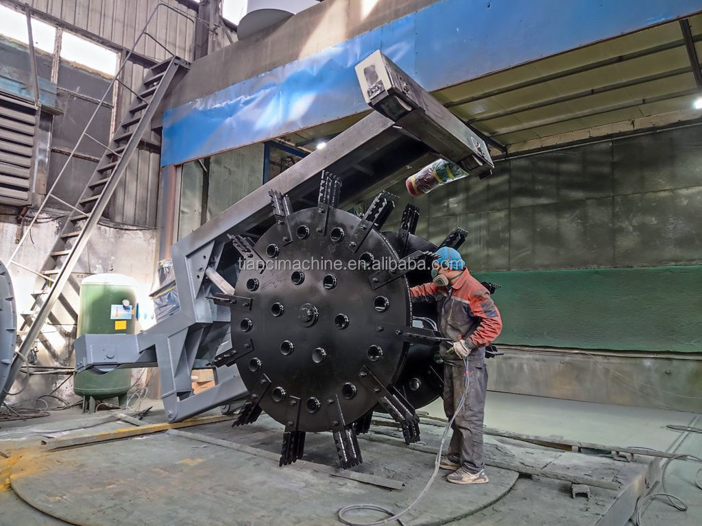 150-400m3/h Capaciteit Organisch afval Compost Turner Machine Wheel Type