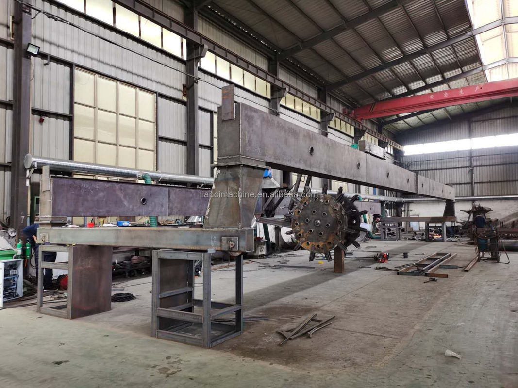 1200-3000 mm Wieltype Soja-olie-afval / maïsstokjes composterende Turner-machine