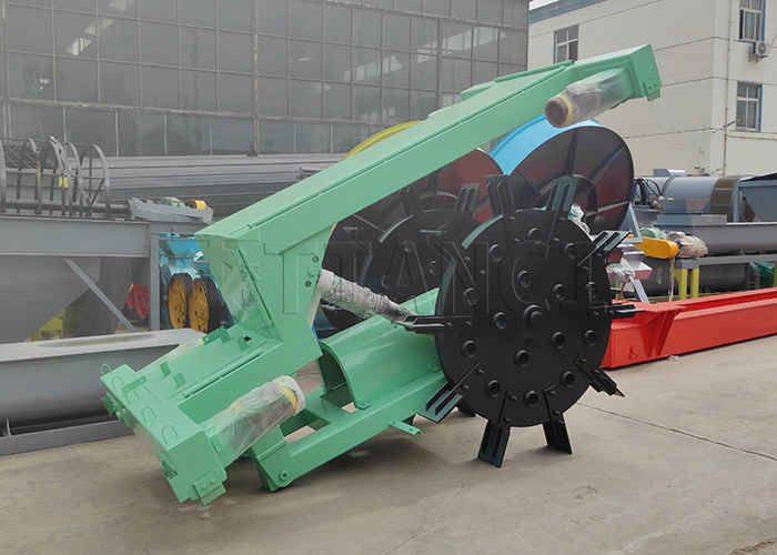 150-400m3/h Output Grote omdraaiingspanning Compost draaimachine Wieltype