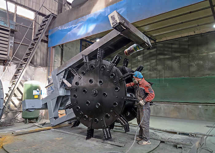 150-400m3/h Output Grote omdraaiingspanning Compost draaimachine Wieltype