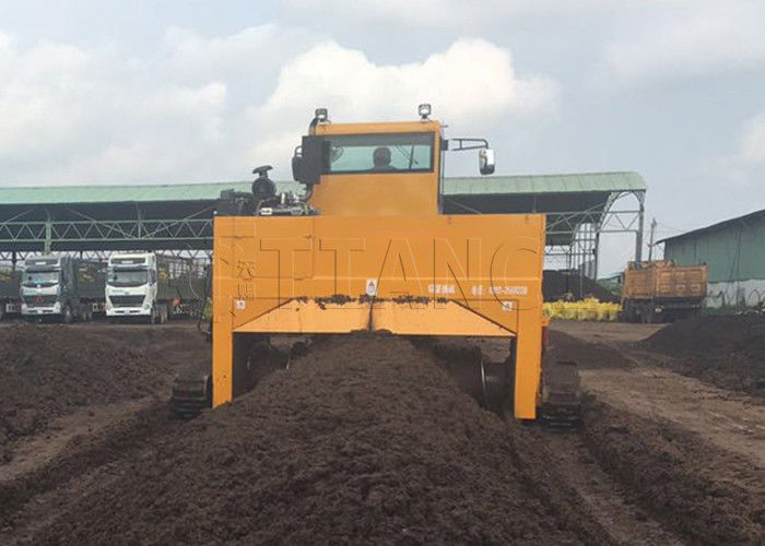 Diermestfermentatie Compostapparatuur Crawler type Compost Turner Machine