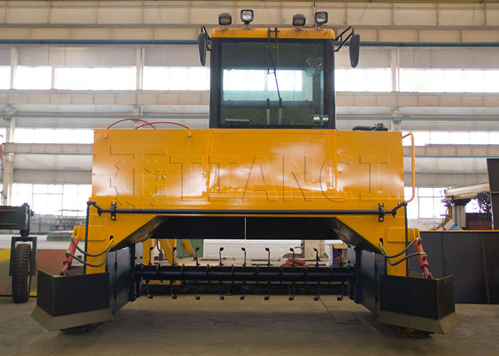 Organische mest fermentatie compostmachine crawler type voor aërobe ontbinding van grondhoop