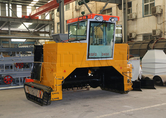 Diesel Crawler Type Compost Turner Machine 500-1800m3/h Verwerking van organische mest