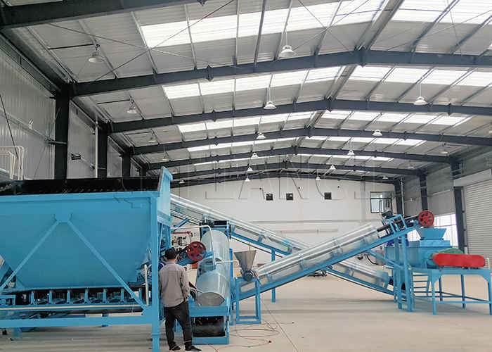 Productielijn voor mest op de boerderij Productielijn voor biologische meststoffen in poeder