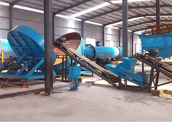 Productielijn voor bolgranulaatproductielijn voor biogranulaatproductie voor kunstmestproductie