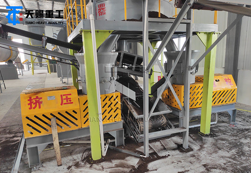 Flat-die granulator meststof productielijn laag energieverbruik cilindrische deeltjes ISO9001 gecertificeerd