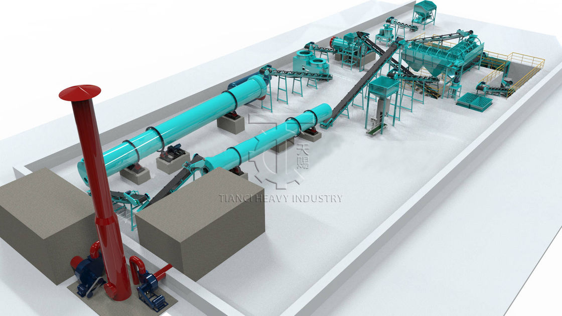 ISO9001 Chicken Manure Pellet Machine Productielijn van meststoffen voor het maken van korrels