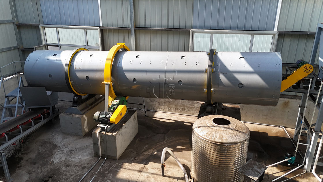 Productielijn met roterende trommelgranulator voor organische meststoffen met geïntegreerde apparatuur en een productiecapaciteit van 10000 ton per jaar