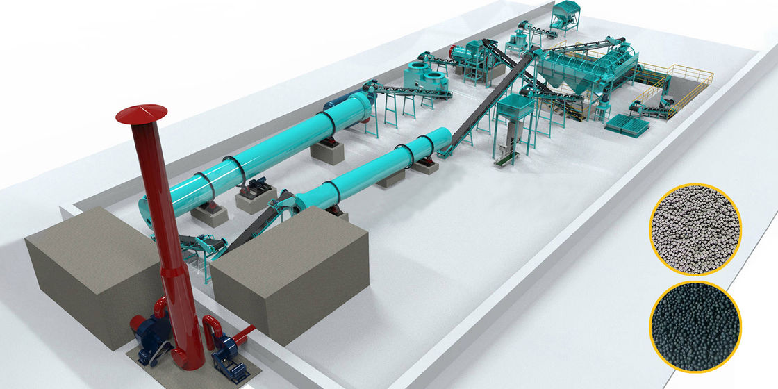 Productielijn voor organische meststoffen Productielijn voor samengestelde meststoffen Productielijn voor NPK Productielijn voor gemengde meststoffen