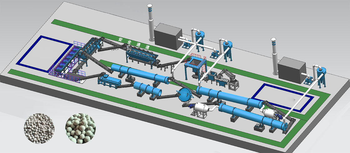 Productielijn voor organische meststoffen Productielijn voor samengestelde meststoffen Productielijn voor NPK Productielijn voor gemengde meststoffen