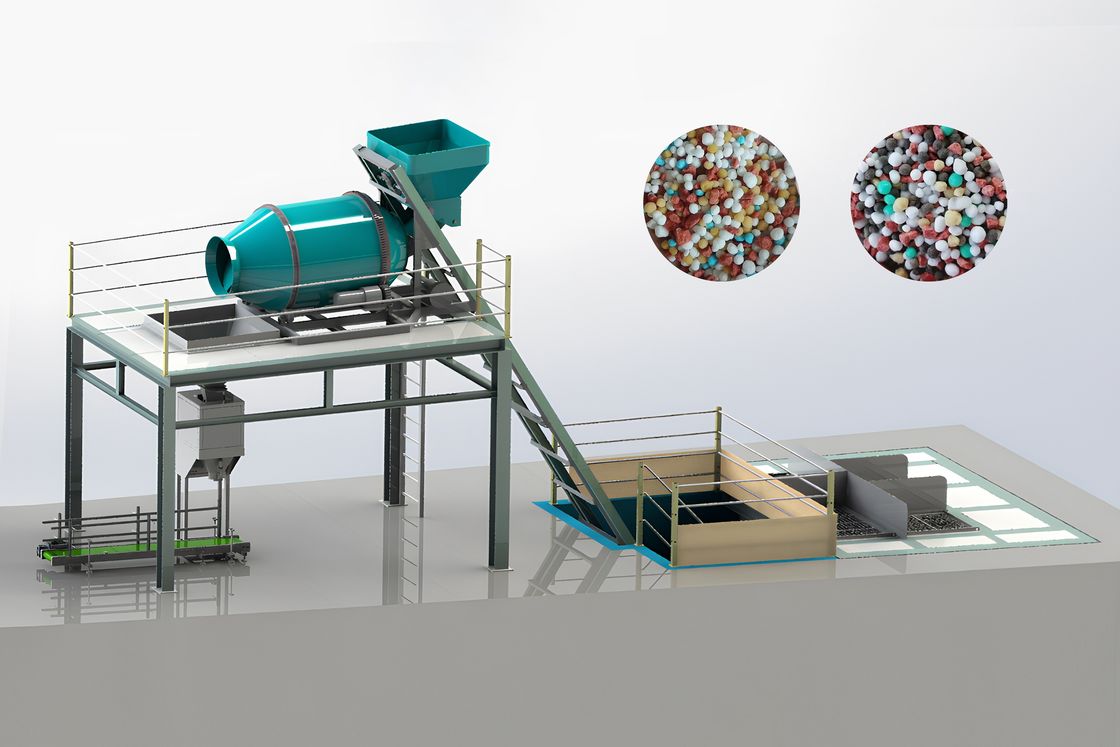 Productielijn BB-meststof Productielijn stikstof-, fosfor- en kaliummengers