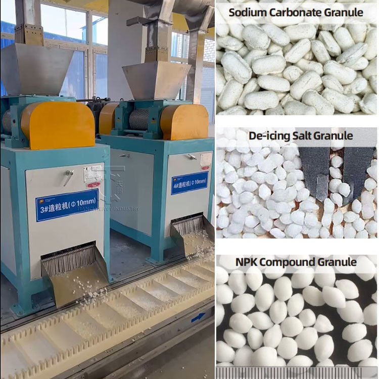 Dry Roll Press Granulator Machine voor MOP meststof Niet-drogende granulerende machine