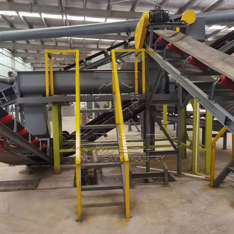 Productielijn voor organische mest voor konijnenmest met granulatie met een schijfgranulator