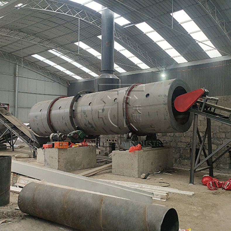 Spray Water-Adding Type Drum Granulator drum granulator for Organic-compound fertilizer drum granulator granulation line