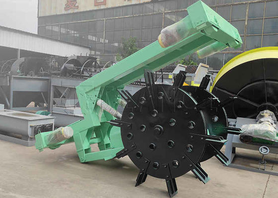 Organische afvalcompostmachine Wielcompostturner met hoge omdraaidiepte