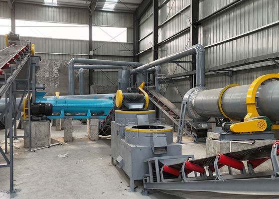 Productielijn voor organische mest voor konijnenmest met granulatie met een schijfgranulator